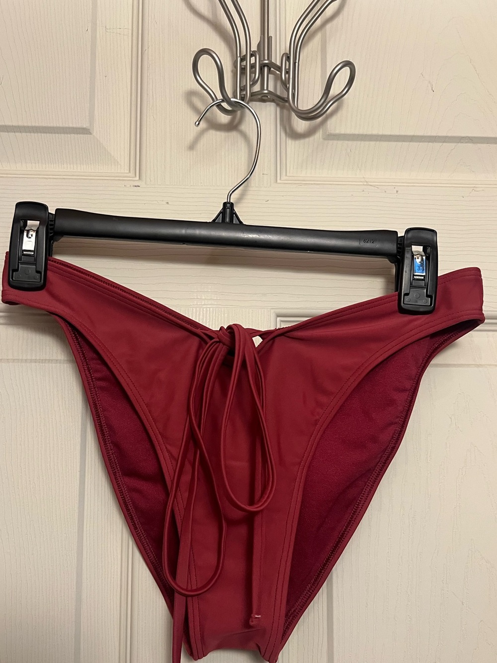 Hollister Deep Red Tie-Side Bikini Bottoms